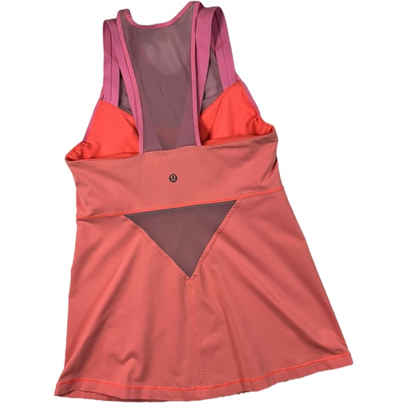 Lululemon Running In The City Tank Coral/Pink Built-In Bra Size 6 W1L38S‎ - Picture 10 of 16